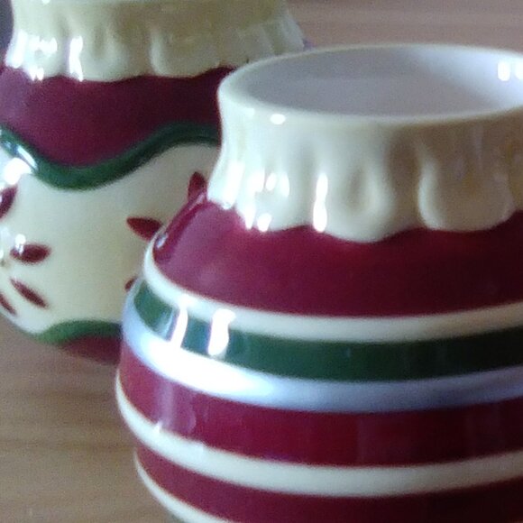Set of 5 Porcelain Christmas Ornament Votive Holders - Picture 10 of 10
